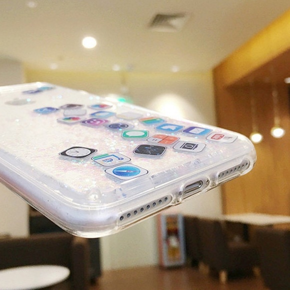 iPhone Glitter Icon Case - Picture 2 of 3